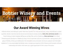 Tablet Screenshot of boutierwinery.com